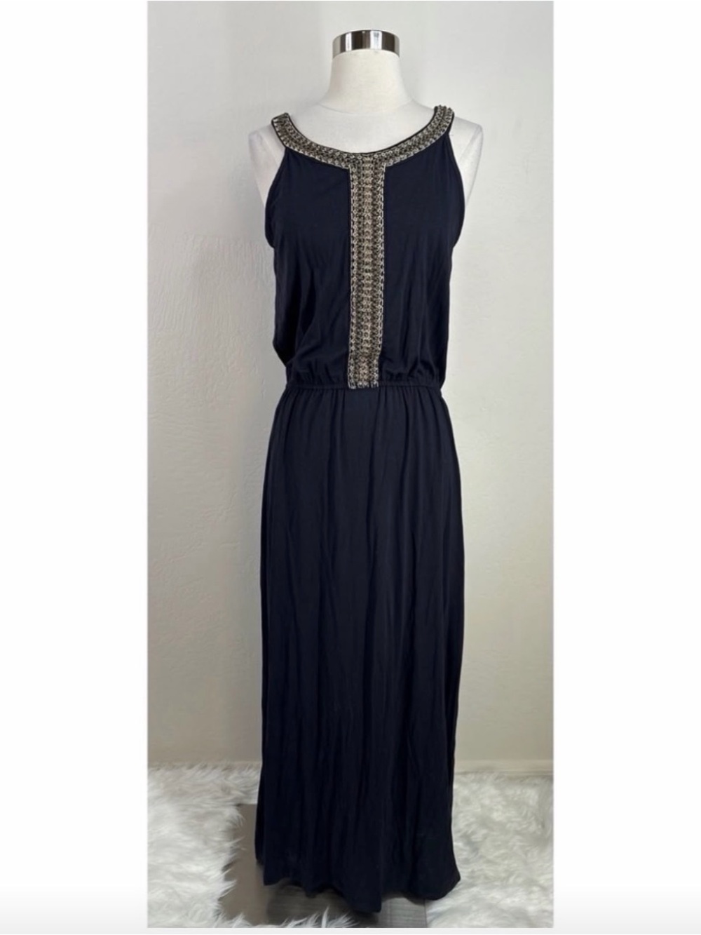 Charming Charlie Sleeveless Embellished Maxi Dress